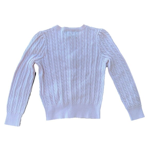 Polo Ralph Lauren Girls Cable Knit Cotton Cardigan Sweater Pink 4T NWT - Picture 4 of 10